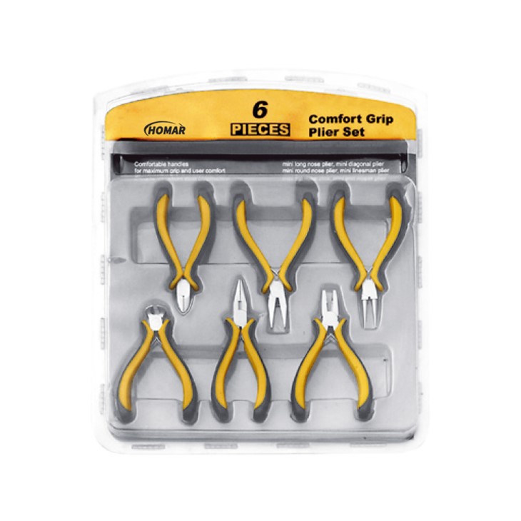 6 Piece Mini Pliers Set